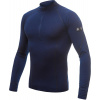 SENSOR MERINO ACTIVE pánské triko dl.rukáv stoják zip, deep blue - M