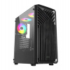 VeinX case OD15A-BK, ATX, Průhledná bočnice, Černá, bez ventilátorů (VX-OD15A-BK)