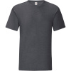 Fruit of the Loom Tričko Iconic 150 T, krátký rukáv, pánské COT161430t3713-dark heathe 3XL Melír šedá tmavá