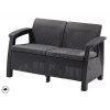 Keter CORFU LOVE SEAT - grafit 206211 Rojaplast CORFU LOVE SEAT - grafit 206211