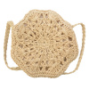 Clayre & Eef Prírodná drhaná taška cez rameno - ø 20 cm - Clayre & Eef