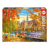 Puzzle Notre Dame in Autumn Educa 1000 dielov a Fix lepidlo