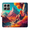 Flip pouzdro iSaprio - Xiaomi 14T - Colorful Mountains s kapsičkami na karty (Flipové knížkové pouzdro, obal, kryt iSaprio s přihrádkami na karty a motivem)