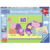 RAVENSBURGER Puzzle Prasiatko Peppa: Doma 2x12 dielikov