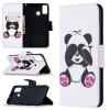 Peňaženkové kožené puzdro na Honor 9X Lite - Shy Panda