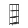 Plastový otvorený regál PLUS 60/4 - 135 x 60 x 30 cm
