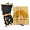 Sablio Darčeková sada na víno Love is love 2: 147×168×49 mm