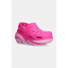 Šľapky Crocs Bubble Crush Clog dámske, ružová farba, na platforme, 210061