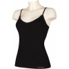 VoXX BAMBOOSEAMLESS 013 / Dámska bezšvová košieľka, tenké ramienka - black S/M