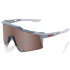 100% Speedcraft - Soft Tact Stone Grey - Hiper Crimson Silver Mirror Lens uni