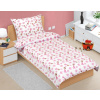 Obliečky bavlnené Junior Princezná ružová 140x200, 70x90 cm