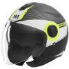 přilba N182 ROUND, NOX (černá matná, žlutá fluo, vel. XL)