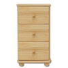 Casarredo DK-108 komoda s 3 zásuvkami bez morenia borovica