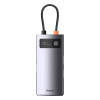 Rozbočovač 4 v 1 Baseus Metal Gleam Series, USB-C na 3x USB 3.0 + Ethernet RJ45