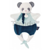 Plyšová panda na bábkové divadlo Doudou Amusette 3v1 Doudou et Compagnie modrá 30 cm od 0 mes DC3824