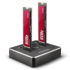 AXAGON ADSA-M2C, USB-C 3.2 Gen 2 - 2x M.2 NVMe SSD CLONE MASTER dokovacia stanica (ADSA-M2C)
