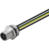 Weidmüller SAIE-M12S-3+PE-S-0.2U-M16 upravený zástrčkový konektor pre senzory - aktory, 1467930000, 1 ks; 1467930000