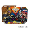 MONSTER JAM - sběratelský kovový model auta Monster Truck, Marvel, set 2 modelů, assort, 1:64