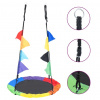 vidaXL Dúhová hojdačka s vlajkami 100 cm - Viacfarebný - 179889-114015
