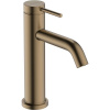 HANSGROHE Tecturis S páková umývadlová batéria s odtokovou súpravou s tiahlom, výška výtoku 105 mm, kartáčovaný bronz, 73310140