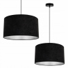 ZÁVESNÁ LAMPA STROPNÝ STROPNÝ CHROMOVÝ VELÚROVÝ TIIEŇ (Závesný strop stropný luster chrómová lampa velor)