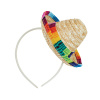 Klobúk - MINI SOMBRERO SERAPE - priemer 14 cm s čelenkou