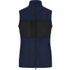 James & Nicholson | JN 1309, Dámska fleecová vesta, modrá navy - čierna, XL