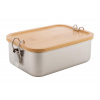 Bambento box na jedlo, sivá strieborná