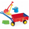 Wader 10960 Cart - Príves tyrkysovo žltý (ŤAHACÍ VOZÍK, HRABLE, LOPATY, SÚPRAVA LYŽIK)