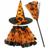 ZA4806 PO Halloweensky Čarodejnica Oranžová