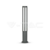 Záhradné LED stĺpikové svietidlo 10W, 000K, 450lm, 80cm, IP65, sivé VT-820 (V-TAC)