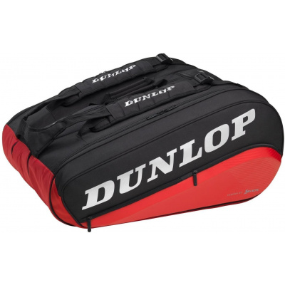 Športová taška Dunlop CX Performance Bag 12 rakiet Thermo čierna/červená (0045566922137)