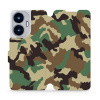 Flipové pouzdro Mobiwear - Realme C55 - V111P Maskáče (Knížkové flip pouzdro, obal, kryt na mobil Realme C55 - V111P Maskáče, materiál Umělá kůže + TPU - ochrana 360°, stojánek, silikonová vanička, ma