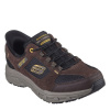 Skechers Oak Canyon - Consistent Winne Slip On Trainers Mens Brw Lth/Tex/Blk 7 (41)