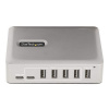 StarTech.com 7-Port USB-C Hub, 5x USB-A + 2x USB-C, Self-Powered w/ 65W Power Supply, USB 3.1 10Gbps Hub w/ BC1.2 Charging, Desktop/Laptop USB Hub with 3ft Locking USB-IF Certified Cable - USB Expansi
