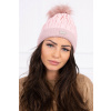 Dámska čiapka MIK160 pudrovo ružová