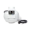 Ventilátor PRIMA KLIMA CTRL 100 EC - 580m3/h - Ø100mm - regulátor + termostat