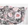 Dreamy Linens Obliečky mikroplyšové šedé Čajové ruže
