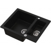 Ruvetti Signum granitový drez 60.5x49.5 cm čierna 3001S_BC1520_W