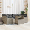 zahrada-XL Súprava záhradných pohoviek 7 pcs Svetlosivá 100 x 55 x 73 cm 3357135