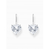 Thomas Sabo H2288-051-14 Silver dangle earrings w. white cubic zirconia heart