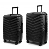 ROWEX Veľký a stredný cestovný kufor s TSA zámkom ROWEX AERO 2v1 Farba: Čierna 56x38x23 cm, 66x45x26 cm, 76x50x30 cm ABS