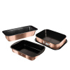 Berlingerhaus Formy na pečenie a pekáče s titanovým povrchom 3ks Metallic Line Rose Gold BH-7633 Berlinger Haus