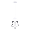 Čierno-biely detský luster s kovovým tienidlom Single – Candellux Lighting