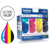Brother originál ink LC-1100VALBP, CMYK, 450/3x325str., výhodné balenie