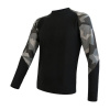 SENSOR Merino Impress pánské triko dl.rukáv černá/camo XL