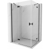 MEXEN MIST-H DUO SPRCHOVÝ KÚT OTVÁRACÍ 90X85 CM TRANSPARENTNÝ ČIERNY