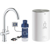 GROHE Red páková drezová batéria Duo s ohrevom vody a filtráciou, bojler veľkosť M, výška výtoku 288 mm, chróm, 30083001