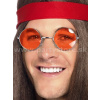 Okuliare - HIPPIE RETRO LENNON STYLE - červené, strieborný rám