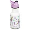 Detská nerezová fľaša Klean Kanteen Kid Classic Narrow 12oz (w/Kid Sport Cap) - Mermaids 355 ml uni